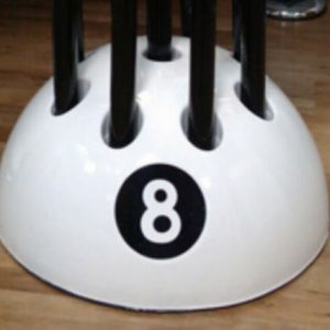 Giant 8 Ball Pool Cue Stand – Various Colours