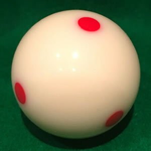 Camelot Spotted White Pool Ball (UK)